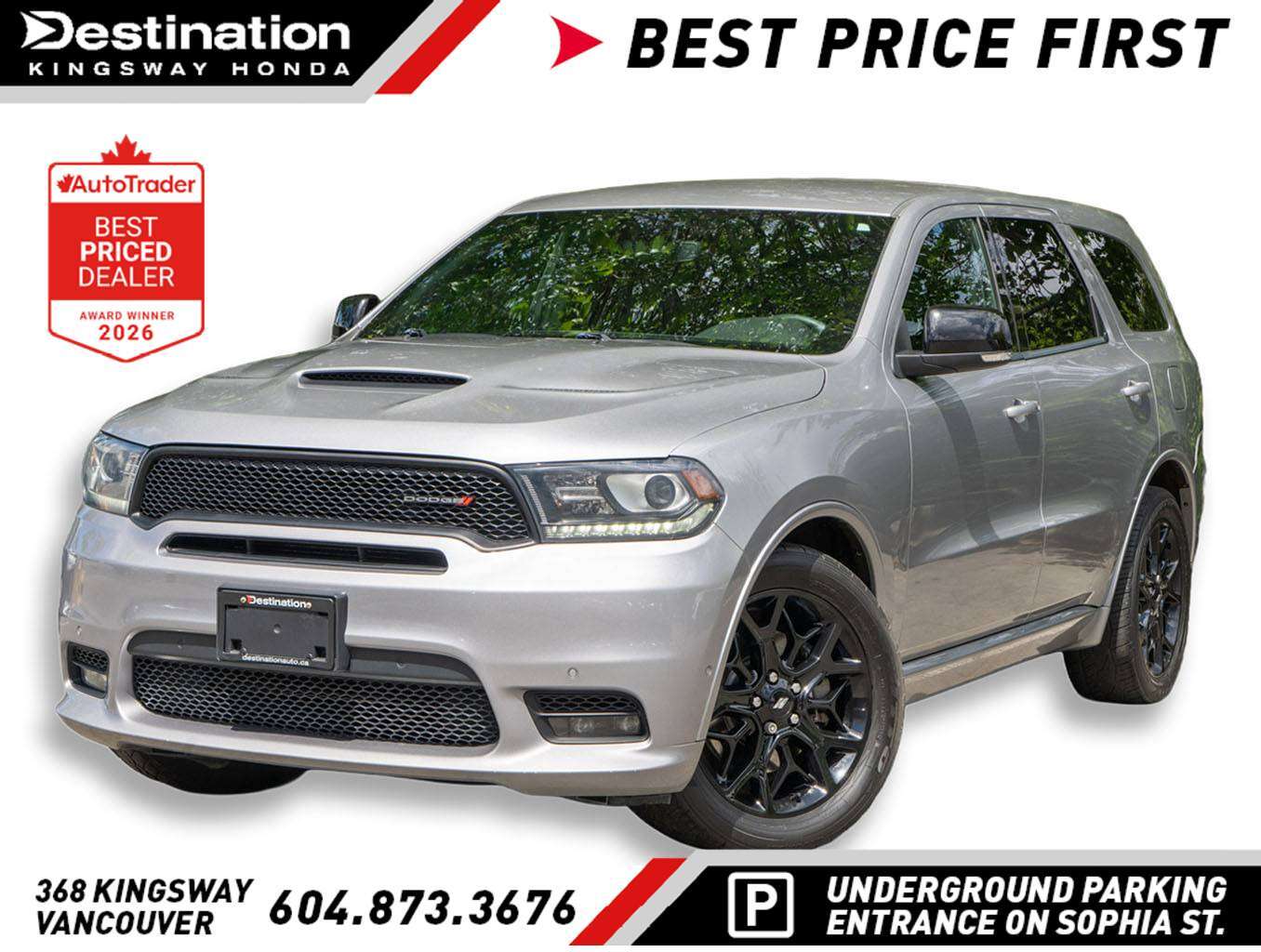 Silver 2019 Dodge Durango SUV / Crossover All-Wheel Drive Automatic