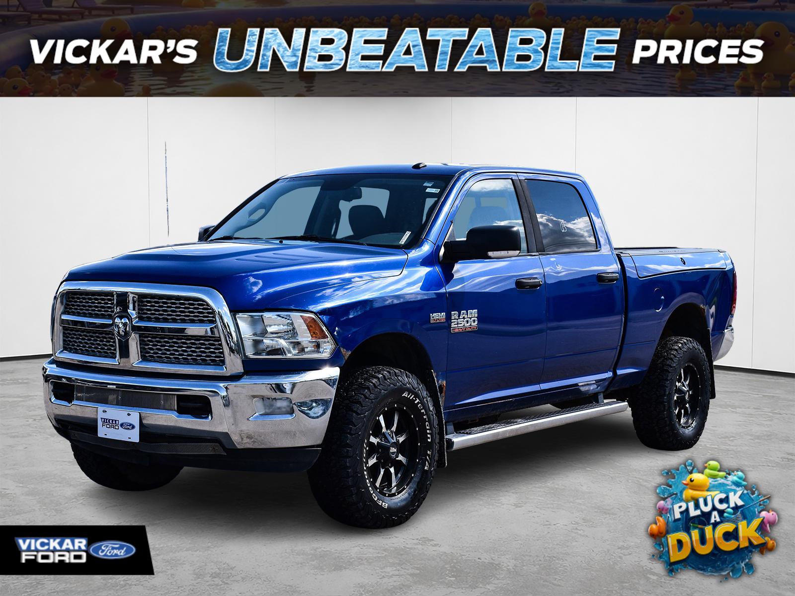 Blue 2016 RAM 2500 Pickup Truck Four-Wheel Drive Automatic