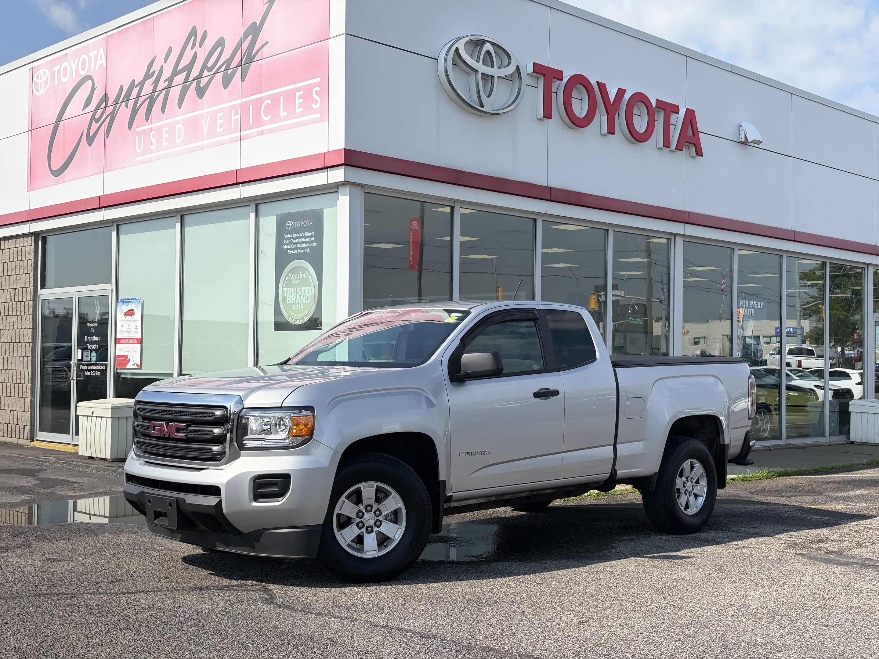Silver 2015 GMC Canyon Pickup Truck 4X2 Manual