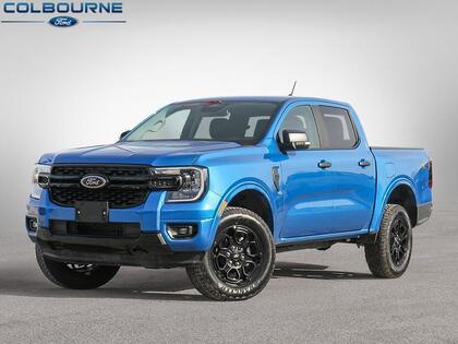 Blue 2026 Ford Ranger Pickup Truck Four-Wheel Drive Automatic