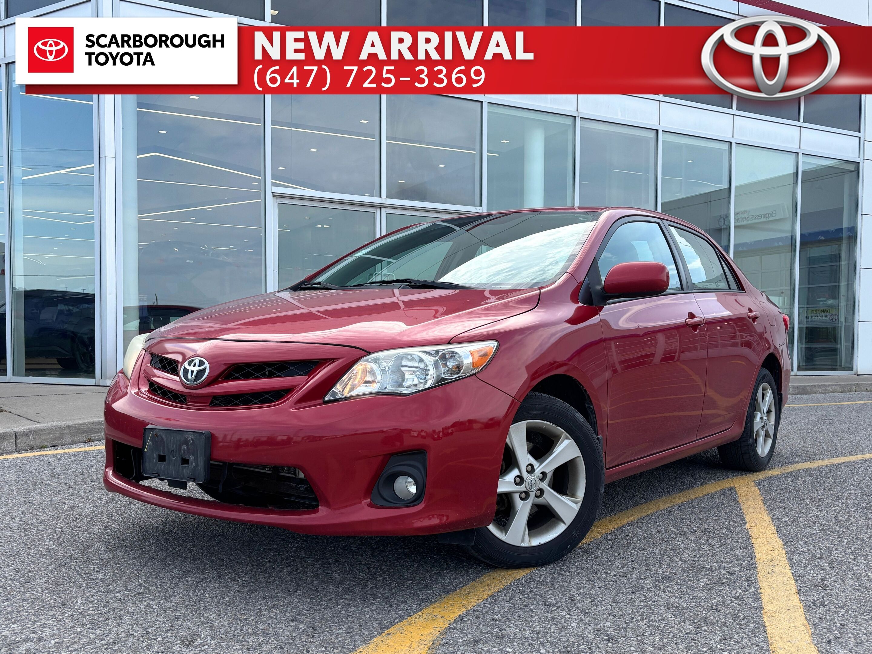 Red 2011 Toyota Corolla Sedan Front-Wheel Drive 4-Speed Automatic