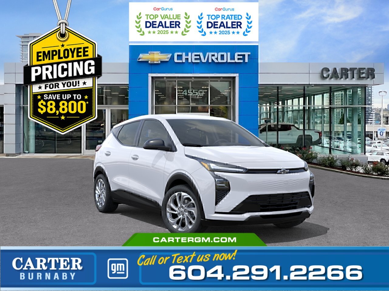 White 2027 Chevrolet Bolt SUV / Crossover Front-Wheel Drive 1-Speed Automatic