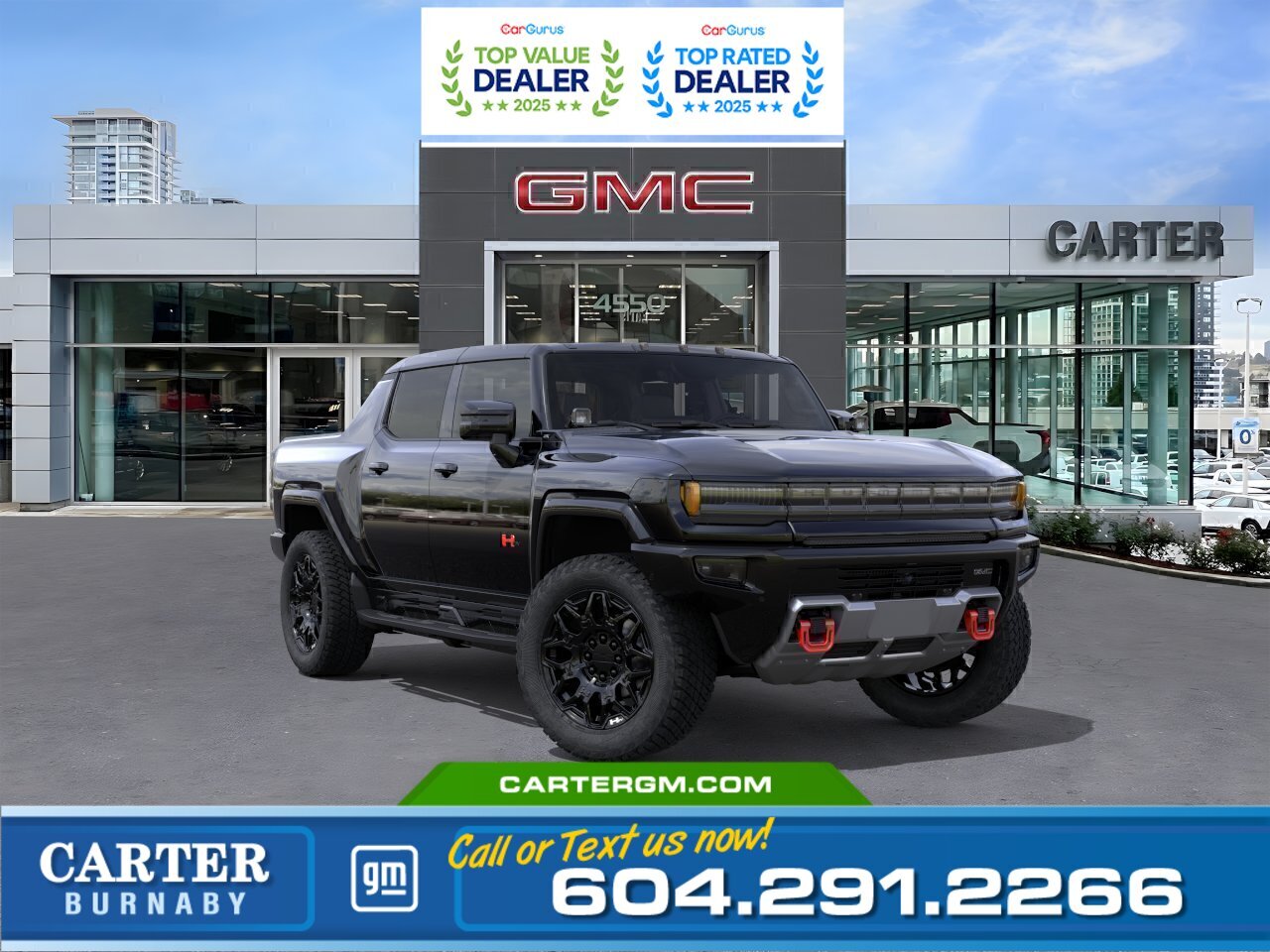 Black 2026 GMC Hummer EV Pickup Pickup Truck All-Wheel Drive 1-Speed Automatic