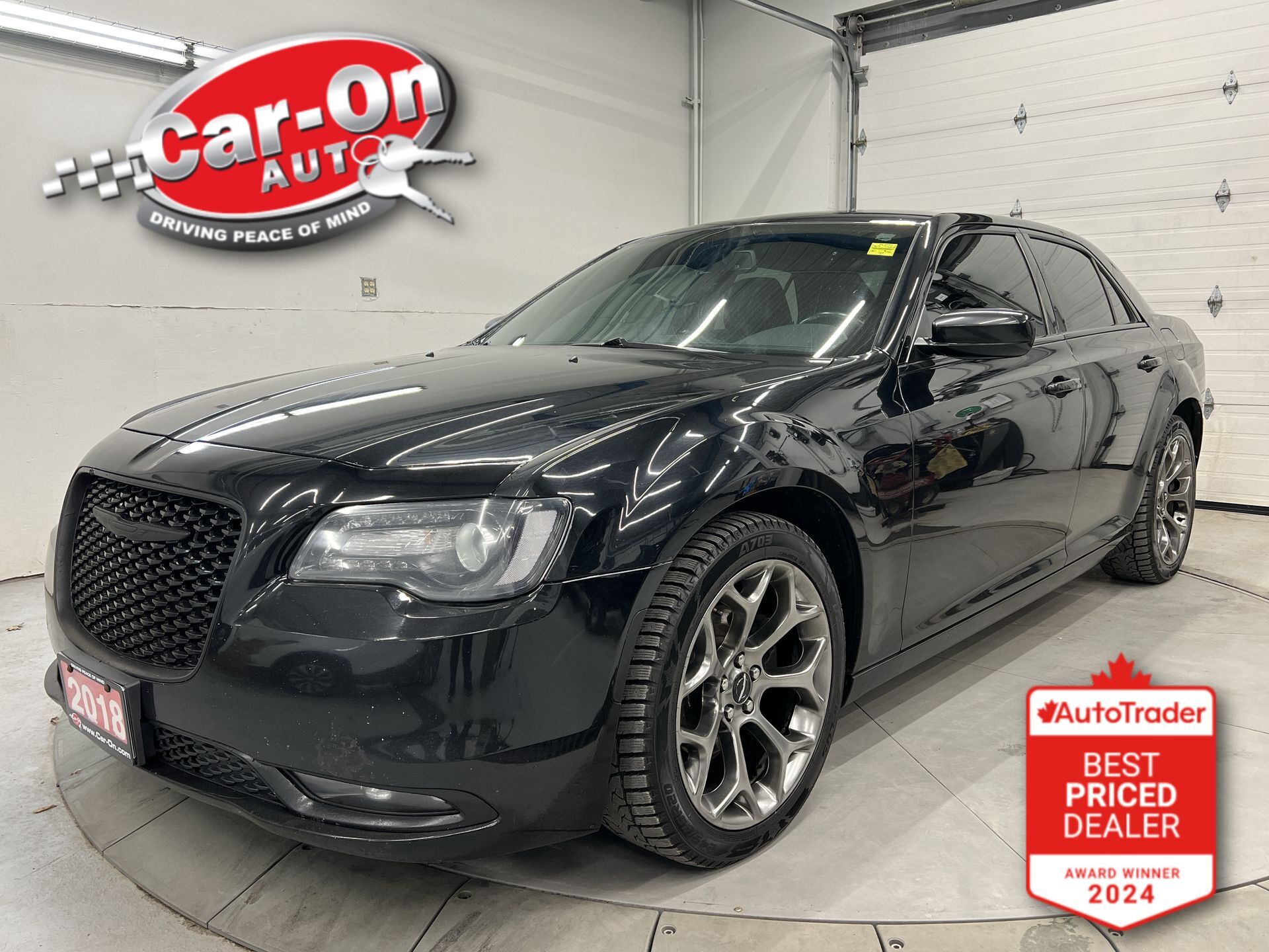 Black 2018 Chrysler 300 Sedan Rear-Wheel Drive Automatic