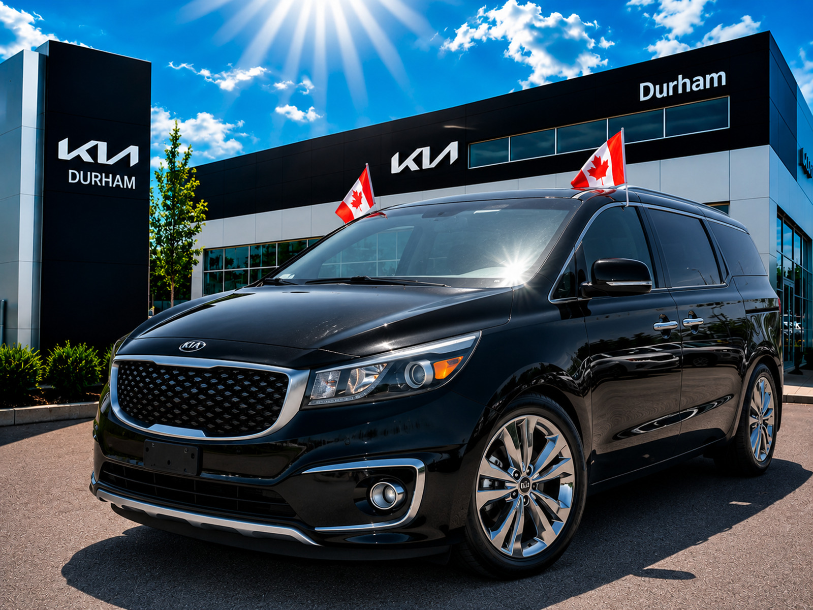 Black 2015 Kia Sedona Minivan Automatic