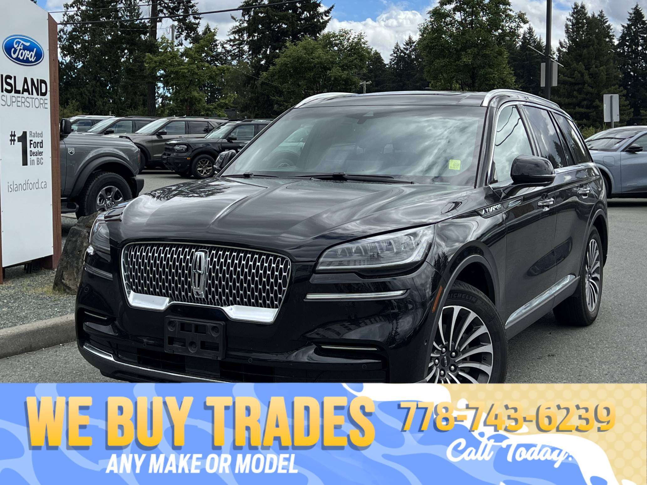 Black 2023 Lincoln Aviator SUV / Crossover All-Wheel Drive Automatic