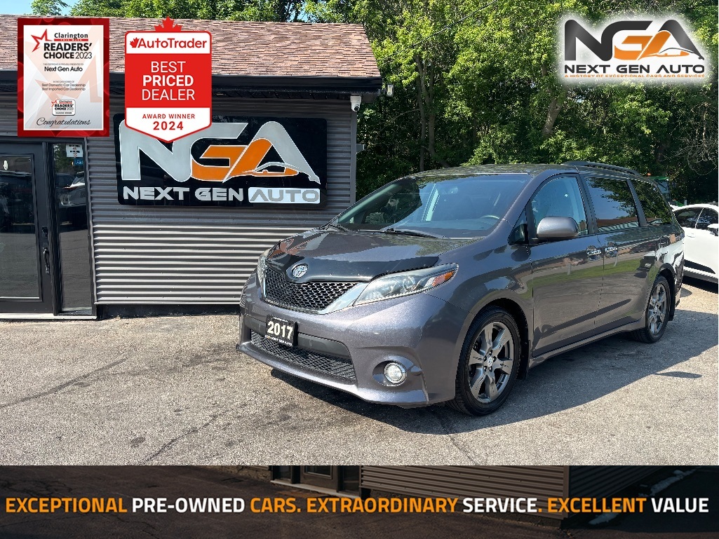 Gray 2017 Toyota Sienna Minivan Front-Wheel Drive