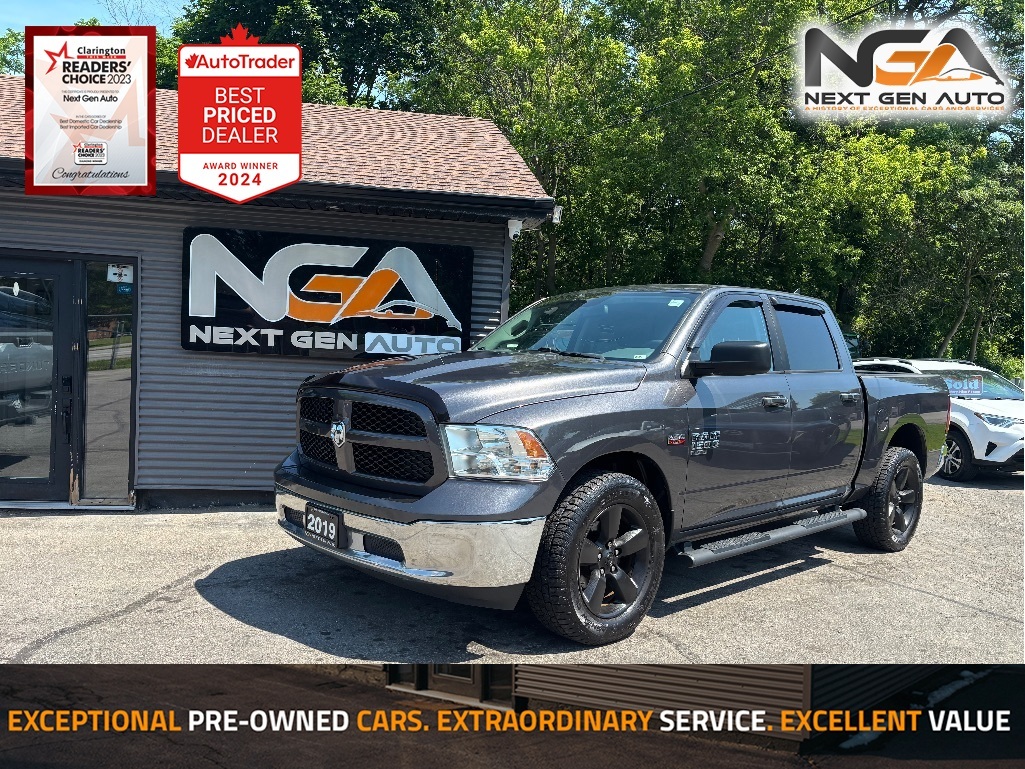 Gray 2019 RAM 1500 Pickup Truck Four-Wheel Drive Automatic