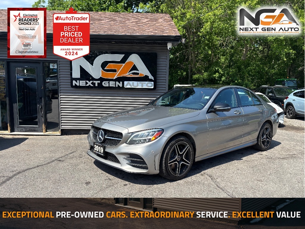 Gray 2019 Mercedes-Benz C-Class Sedan All-Wheel Drive Automatic