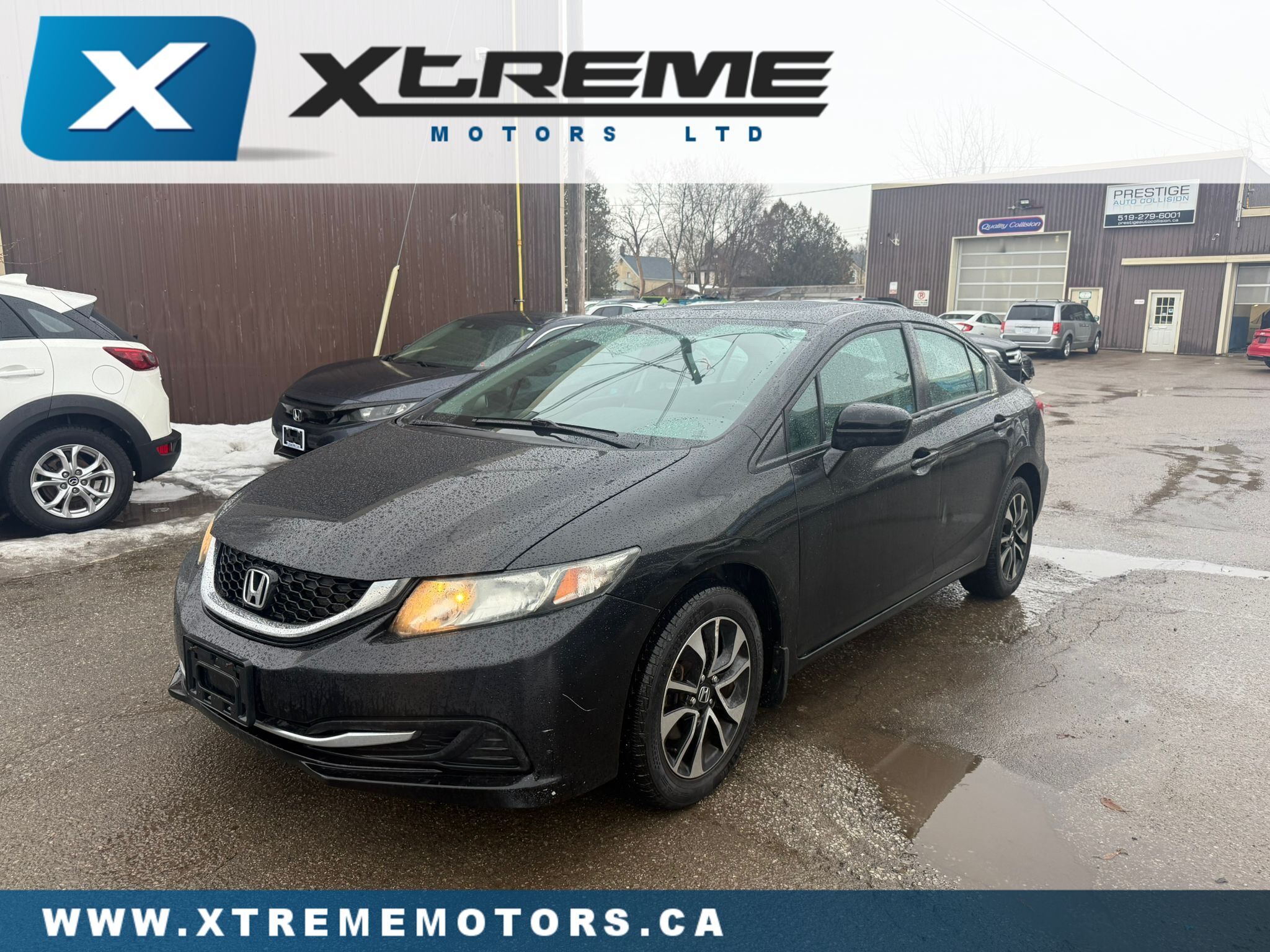Black 2014 Honda Civic Sedan Front-Wheel Drive Manual