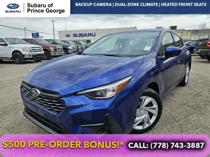 Blue 2026 Subaru Impreza Wagon Continuously Variable Transmission