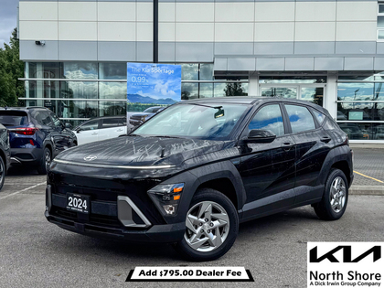 Black 2024 Hyundai Kona Automatic