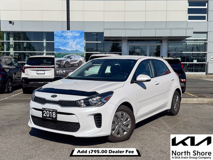 White 2018 Kia Rio5 Hatchback Front-Wheel Drive Automatic