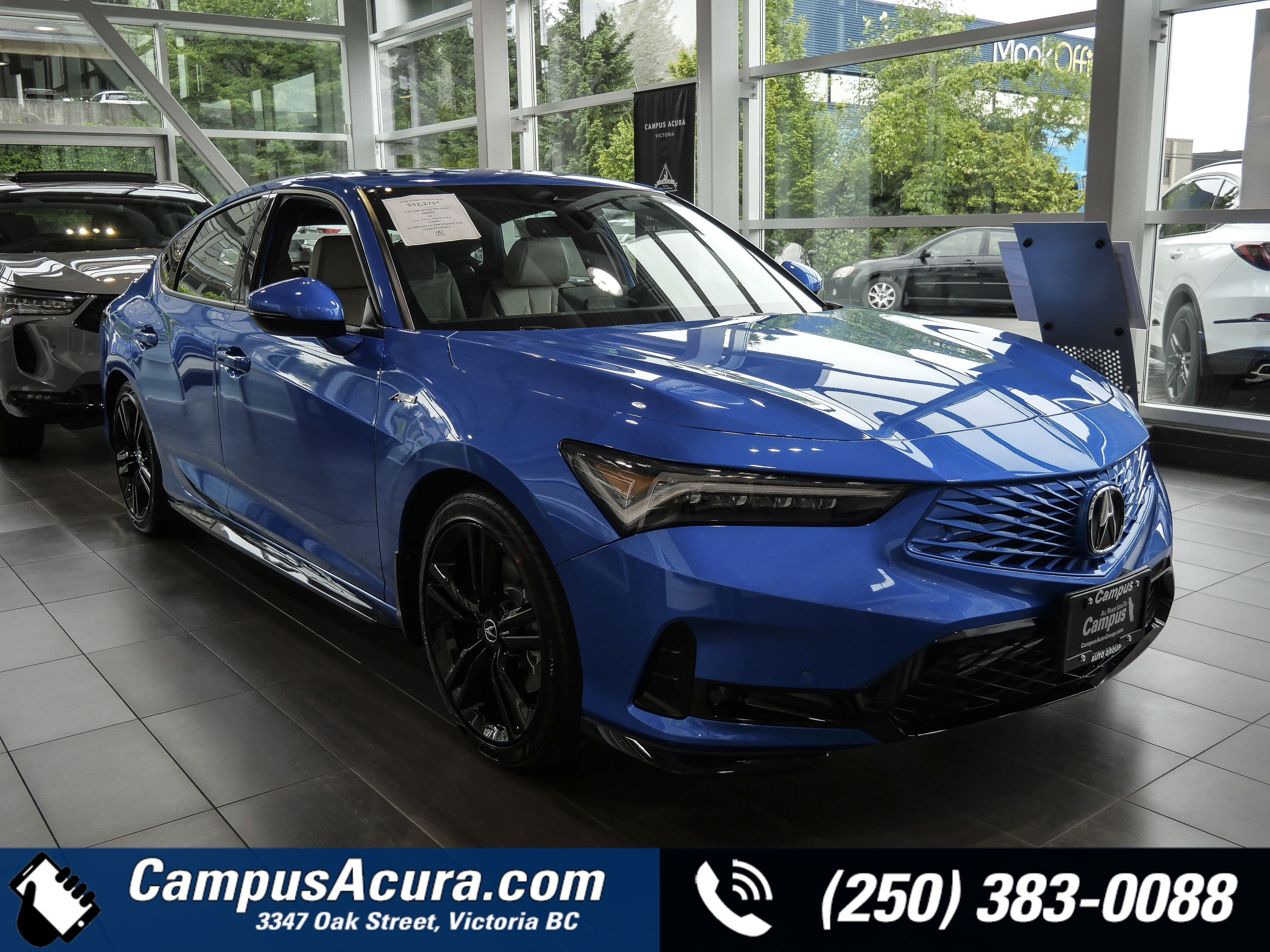 Blue 2026 Acura Integra Sedan Continuously Variable Transmission