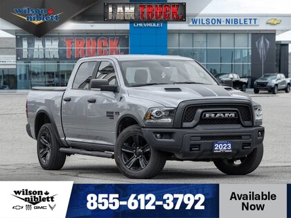 Silver 2023 RAM 1500 Pickup Truck Four-Wheel Drive 8-Speed Automatic