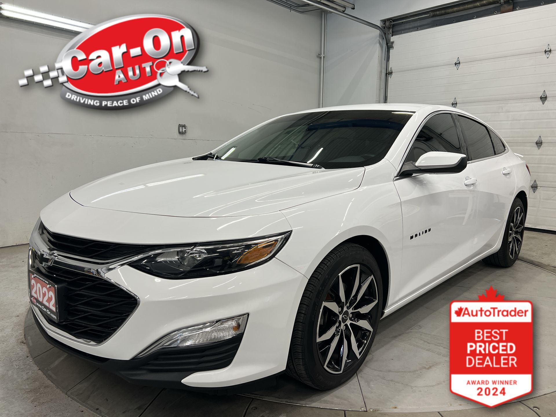 White 2022 Chevrolet Malibu Sedan Front-Wheel Drive Automatic