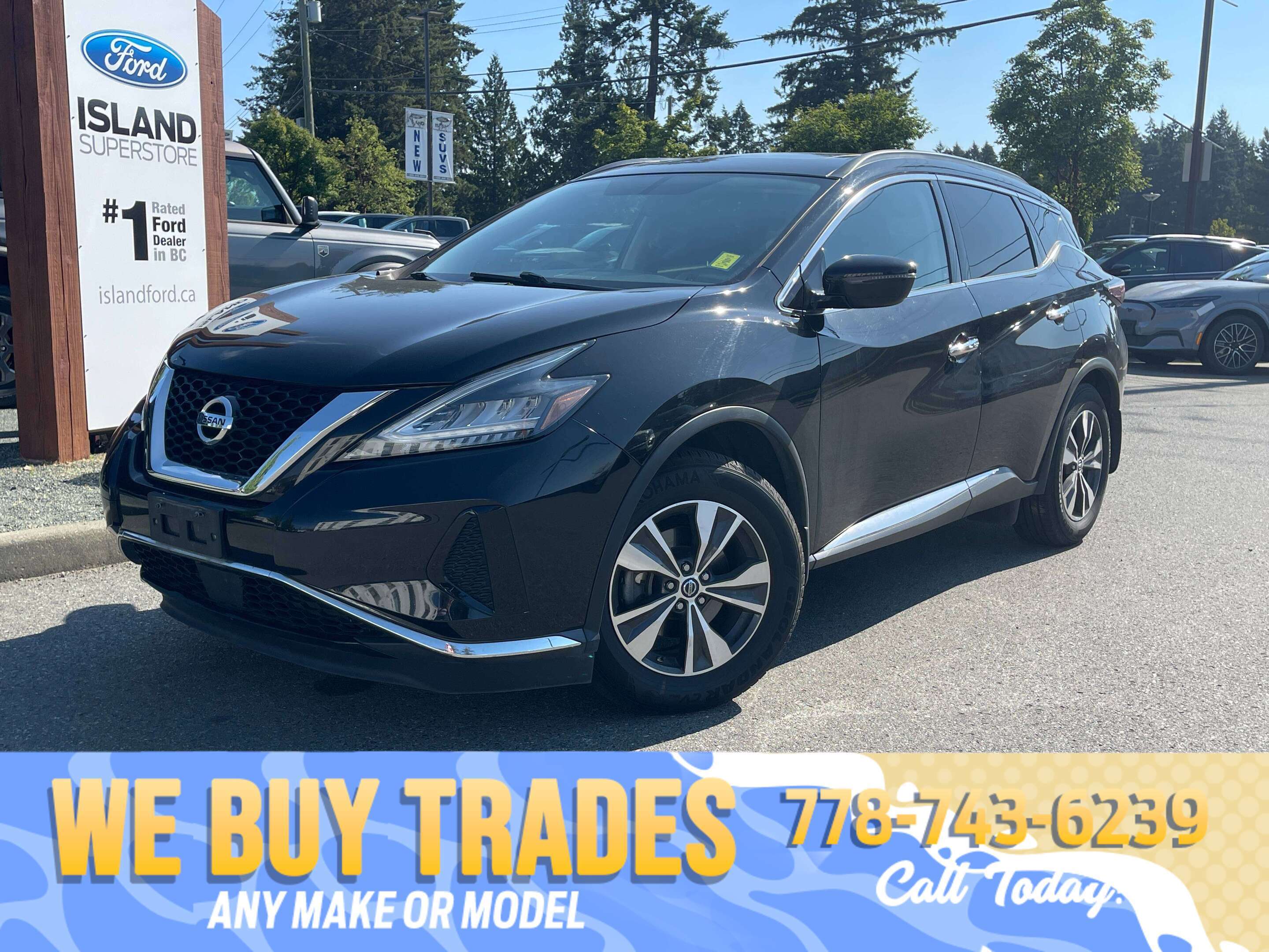 Black 2019 Nissan Murano SUV / Crossover All-Wheel Drive Automatic