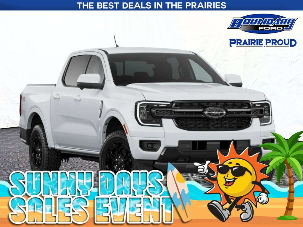 White 2026 Ford Ranger Pickup Truck Four-Wheel Drive Automatic