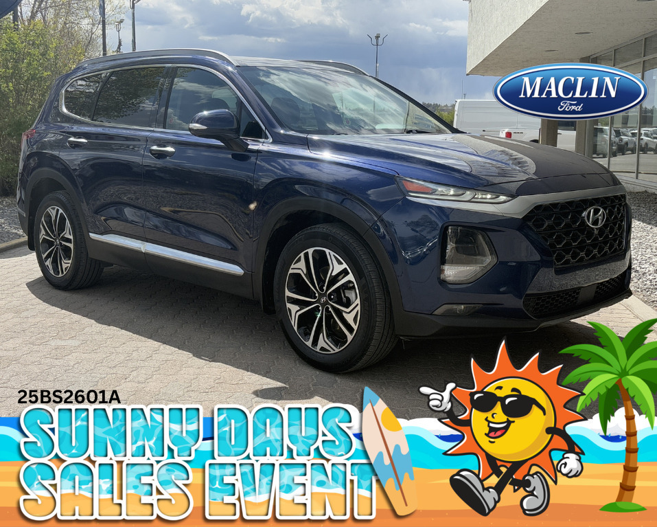 Blue 2019 Hyundai Santa Fe SUV / Crossover All-Wheel Drive 8-Speed Automatic