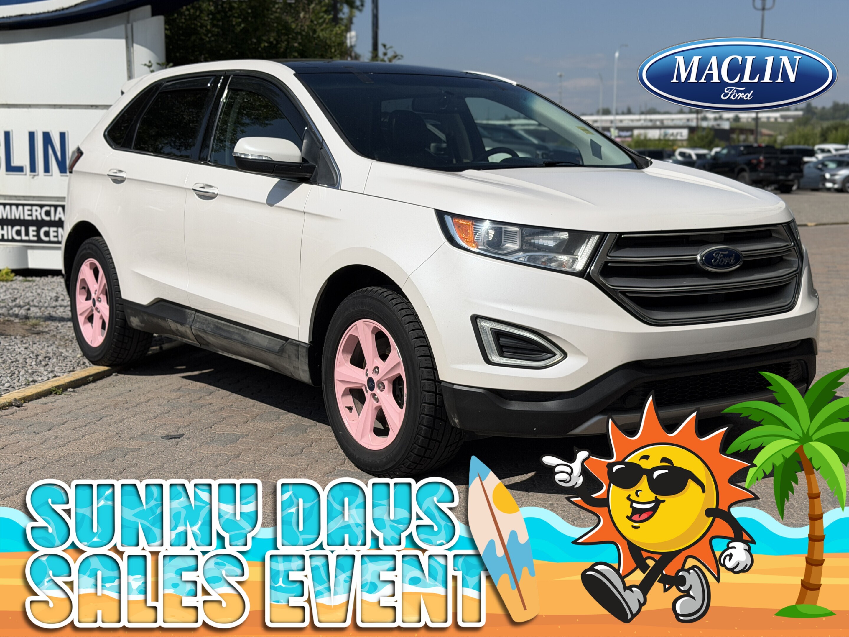 White 2018 Ford Edge SUV / Crossover All-Wheel Drive 6-Speed Automatic