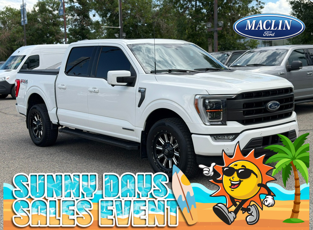 White 2023 Ford F-150 Pickup Truck Four-Wheel Drive 10-Speed Automatic