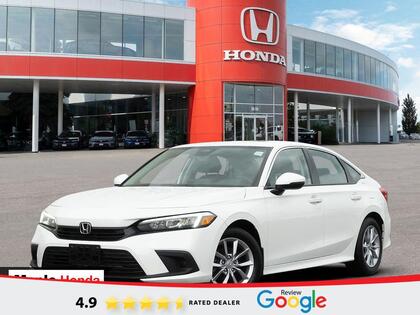 White 2024 Honda Civic Sedan Front-Wheel Drive Automatic