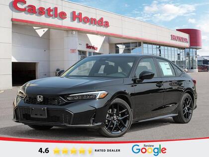 Black 2026 Honda Civic Hybrid Sedan Front-Wheel Drive Continuously Variable Transmission