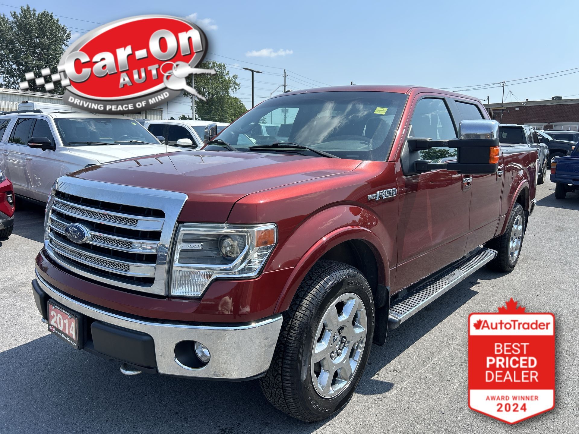 Red 2014 Ford F-150 Pickup Truck Four-Wheel Drive Automatic