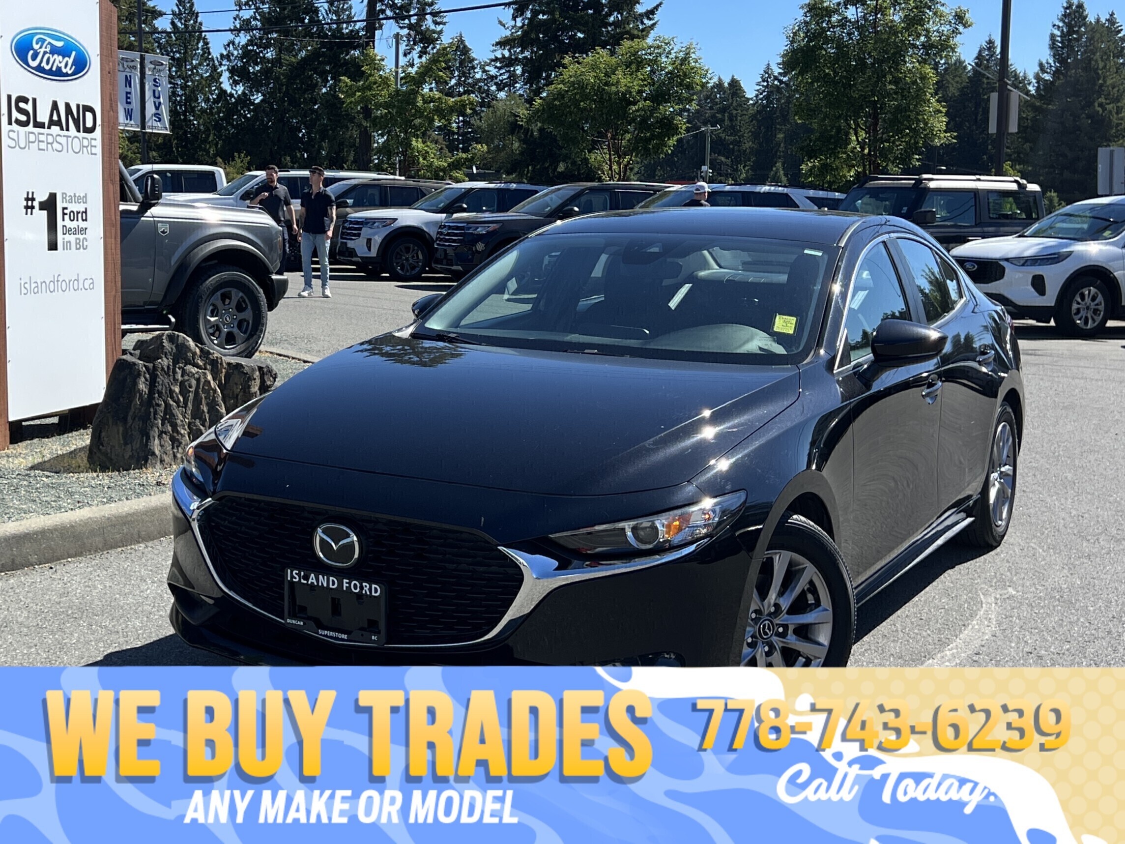 Black 2021 Mazda MAZDA3 Sedan Manual