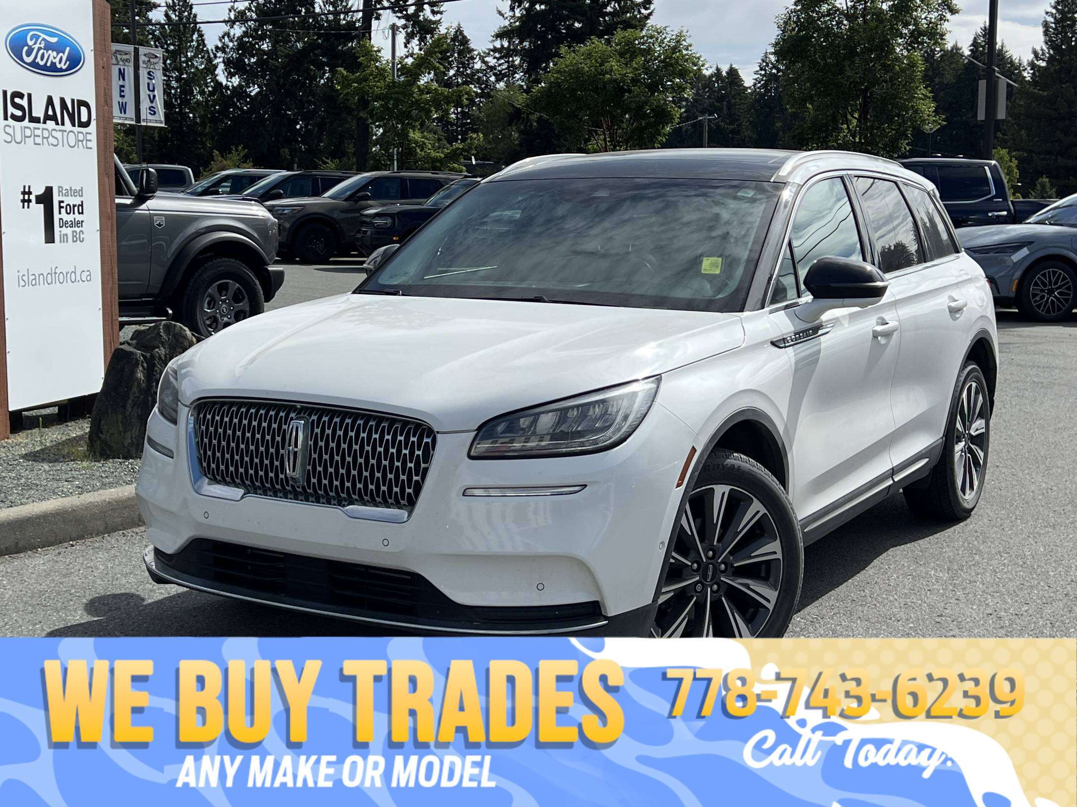 White 2022 Lincoln Corsair SUV / Crossover All-Wheel Drive Automatic