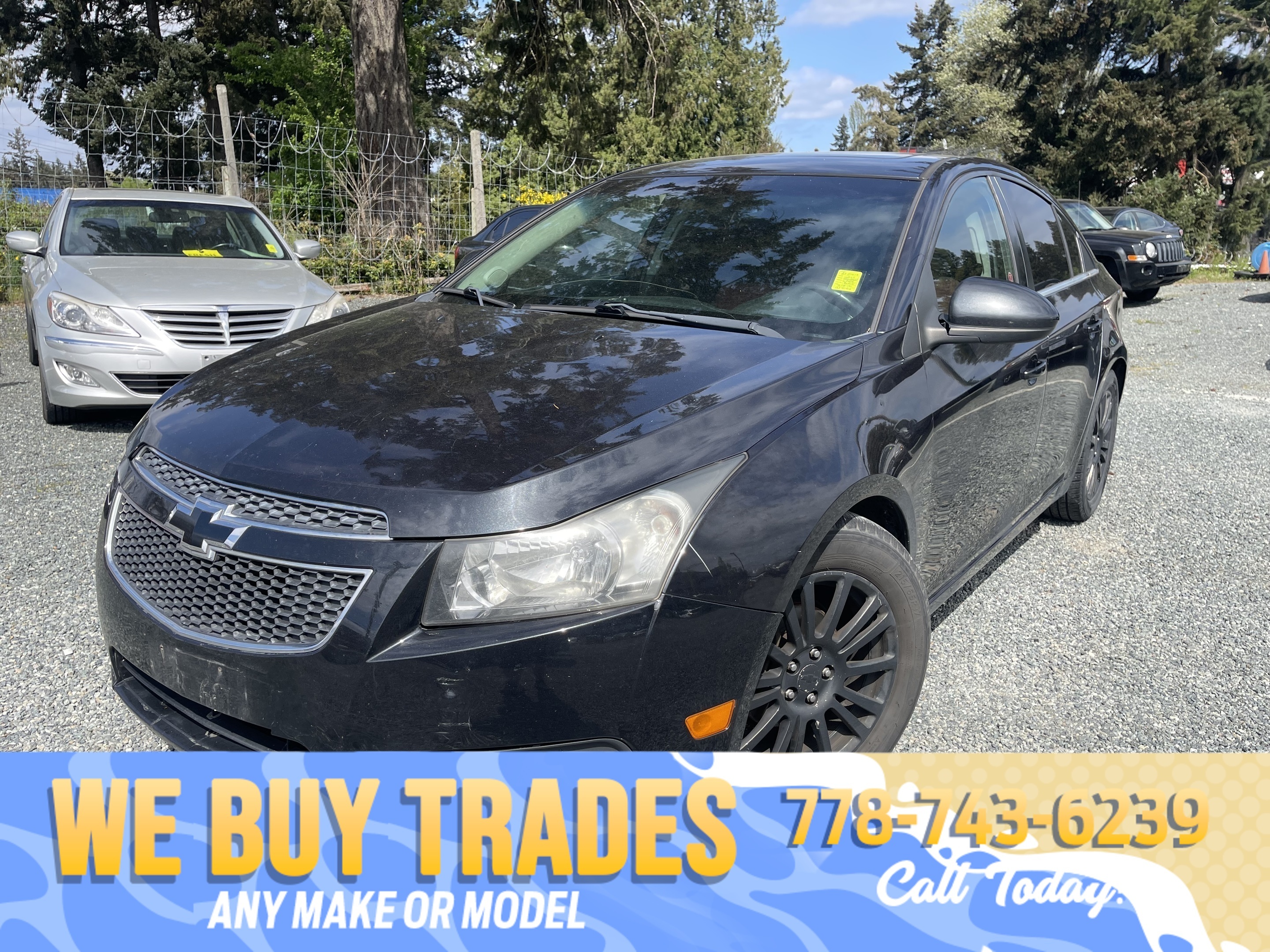 Black 2011 Chevrolet Cruze Sedan Front-Wheel Drive Automatic