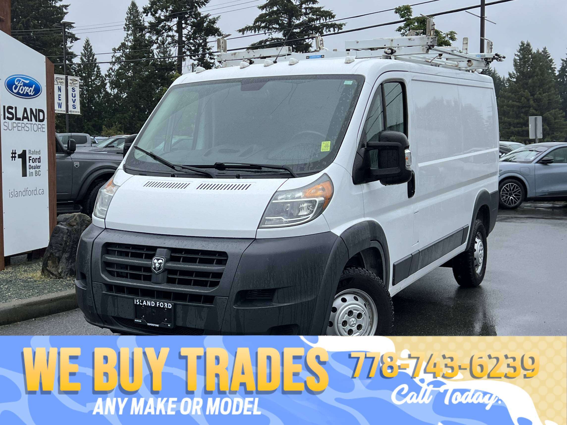 White 2016 RAM ProMaster Van Front-Wheel Drive Automatic