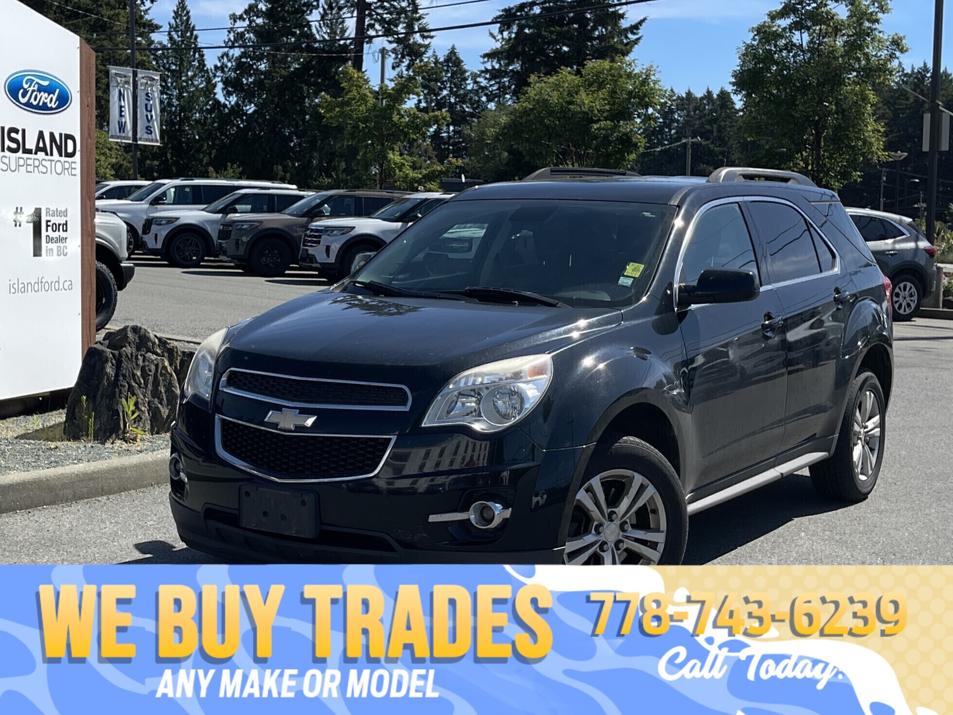 Black 2013 Chevrolet Equinox SUV / Crossover Front-Wheel Drive Automatic