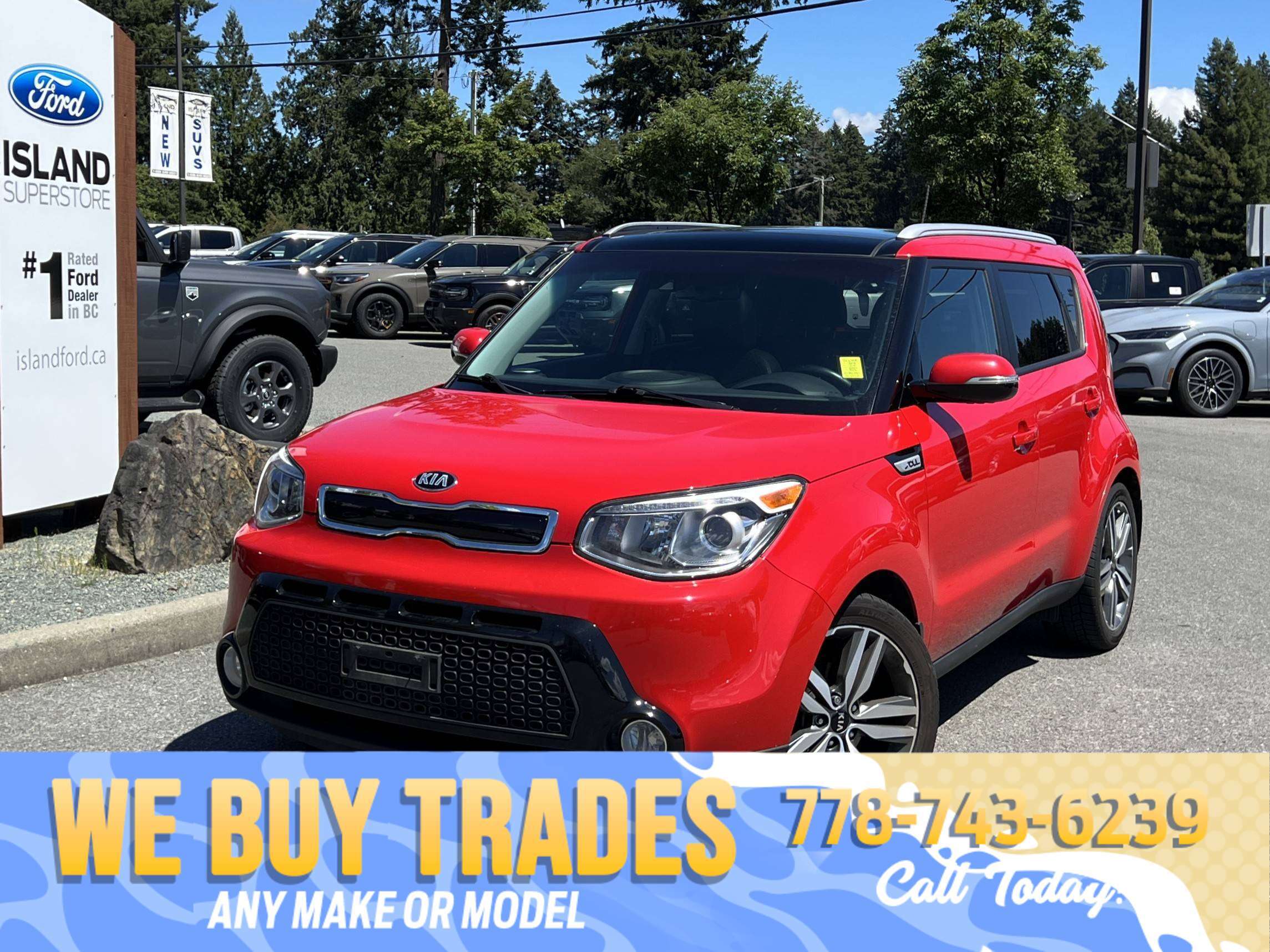 Red 2016 Kia Soul Wagon Automatic