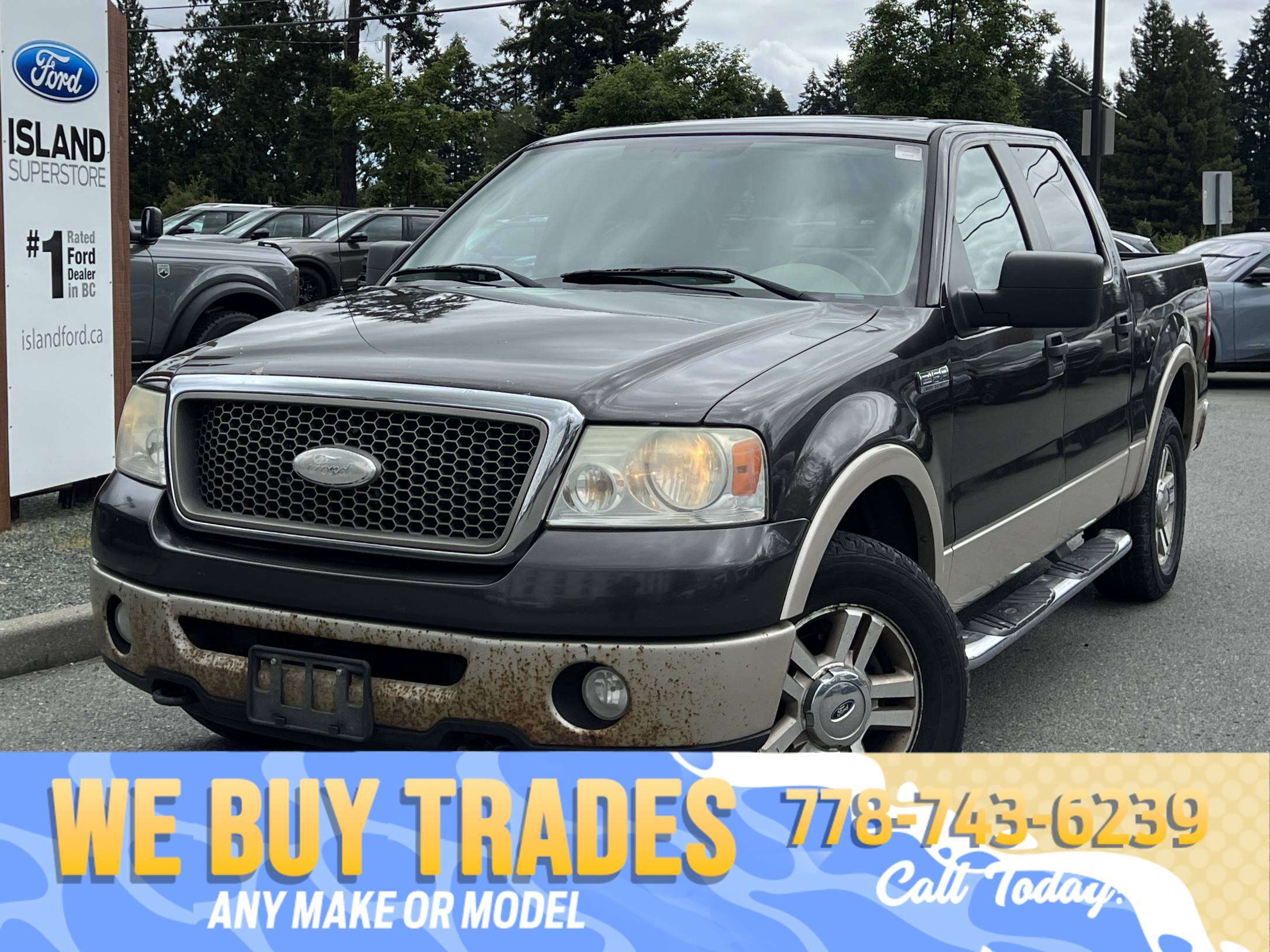 Red (Copper) 2007 Ford F-150 Pickup Truck Four-Wheel Drive Automatic