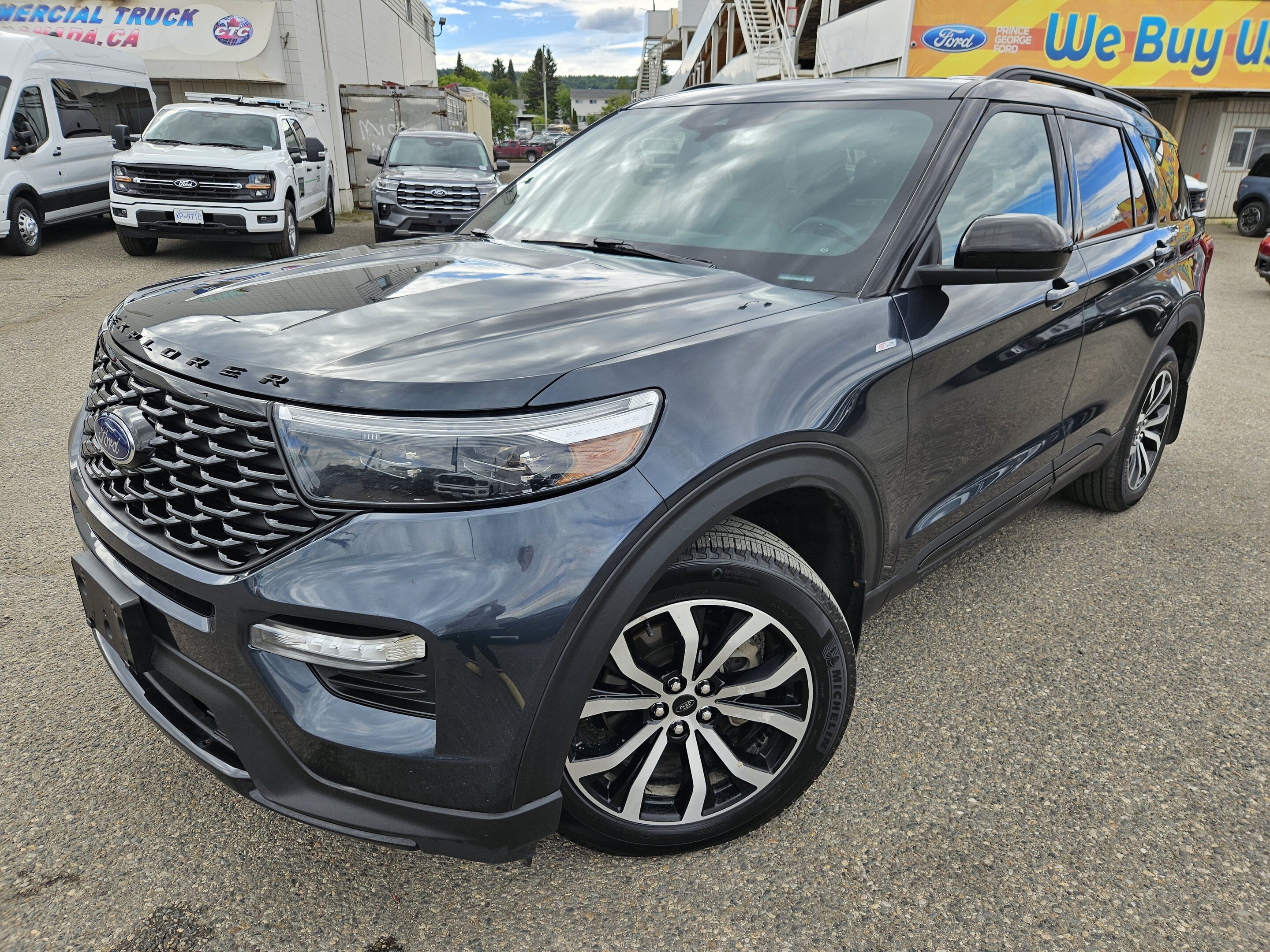 Blue 2023 Ford Explorer SUV / Crossover All-Wheel Drive Automatic
