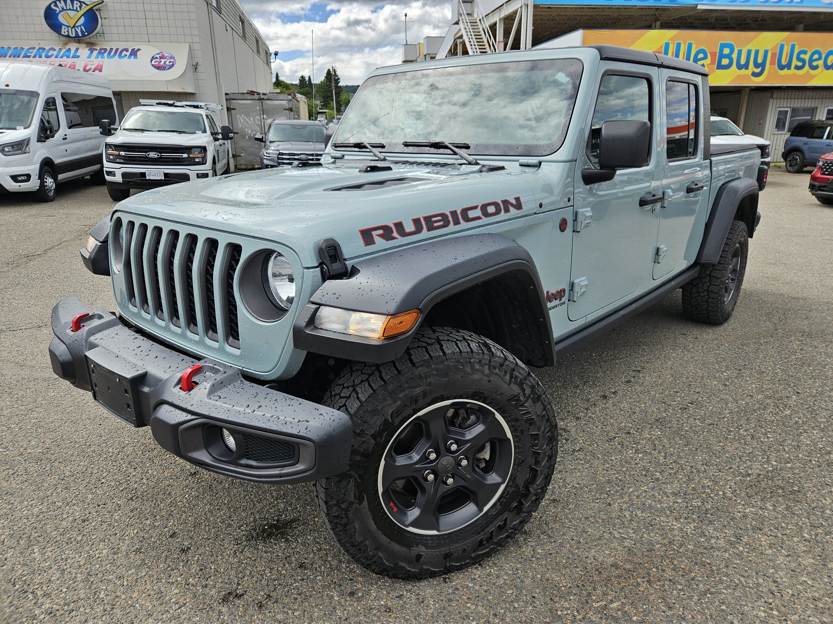 Blue 2023 Jeep Gladiator Pickup Truck Four-Wheel Drive Automatic