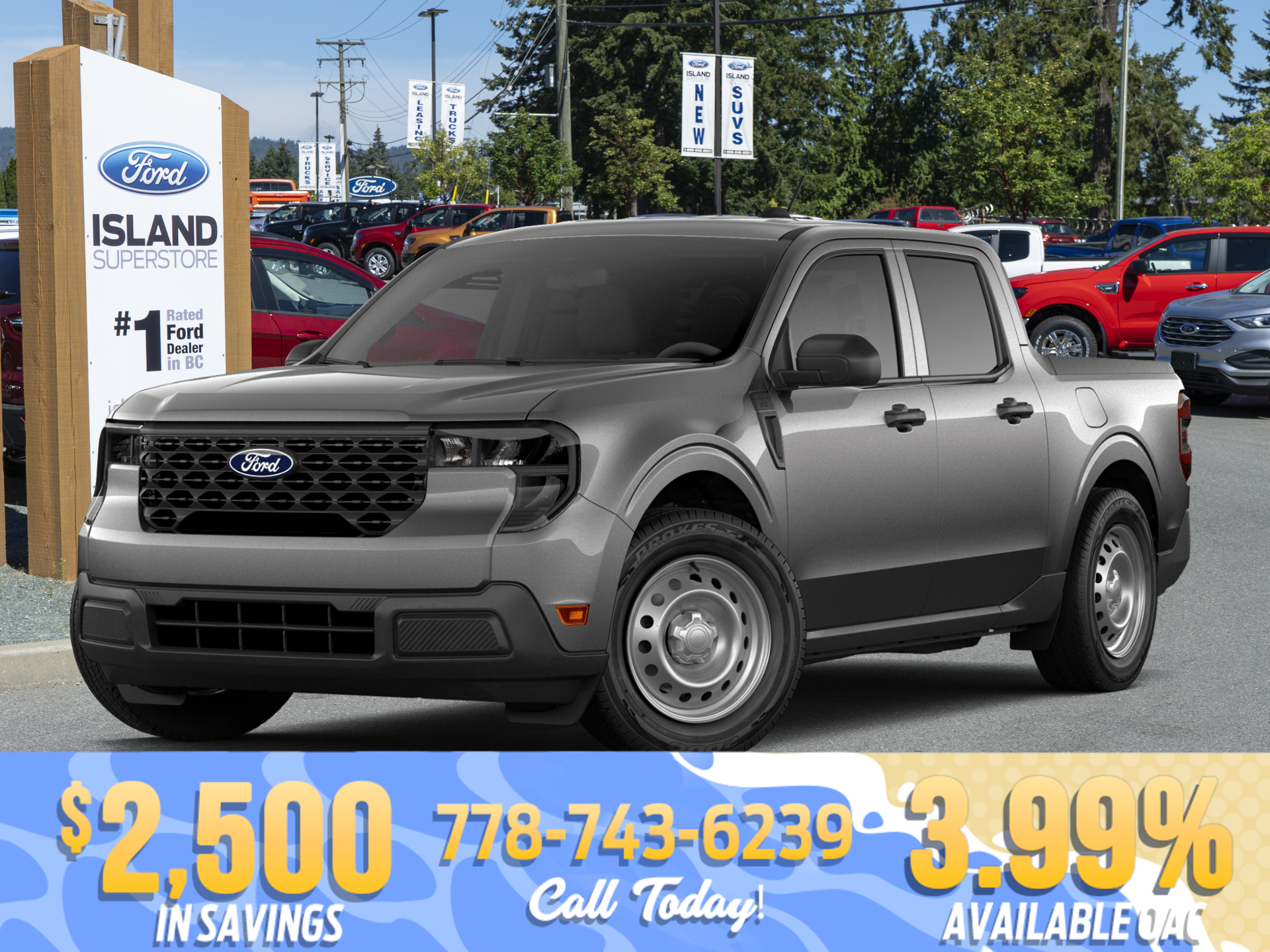Gray 2026 Ford Maverick Pickup Truck All-Wheel Drive Automatic