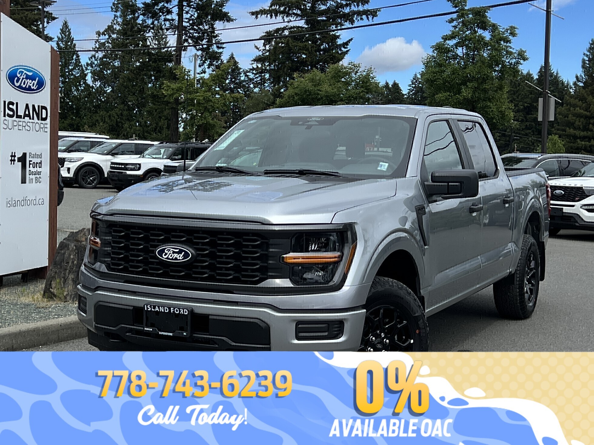Silver 2026 Ford F-150 Pickup Truck Four-Wheel Drive Automatic