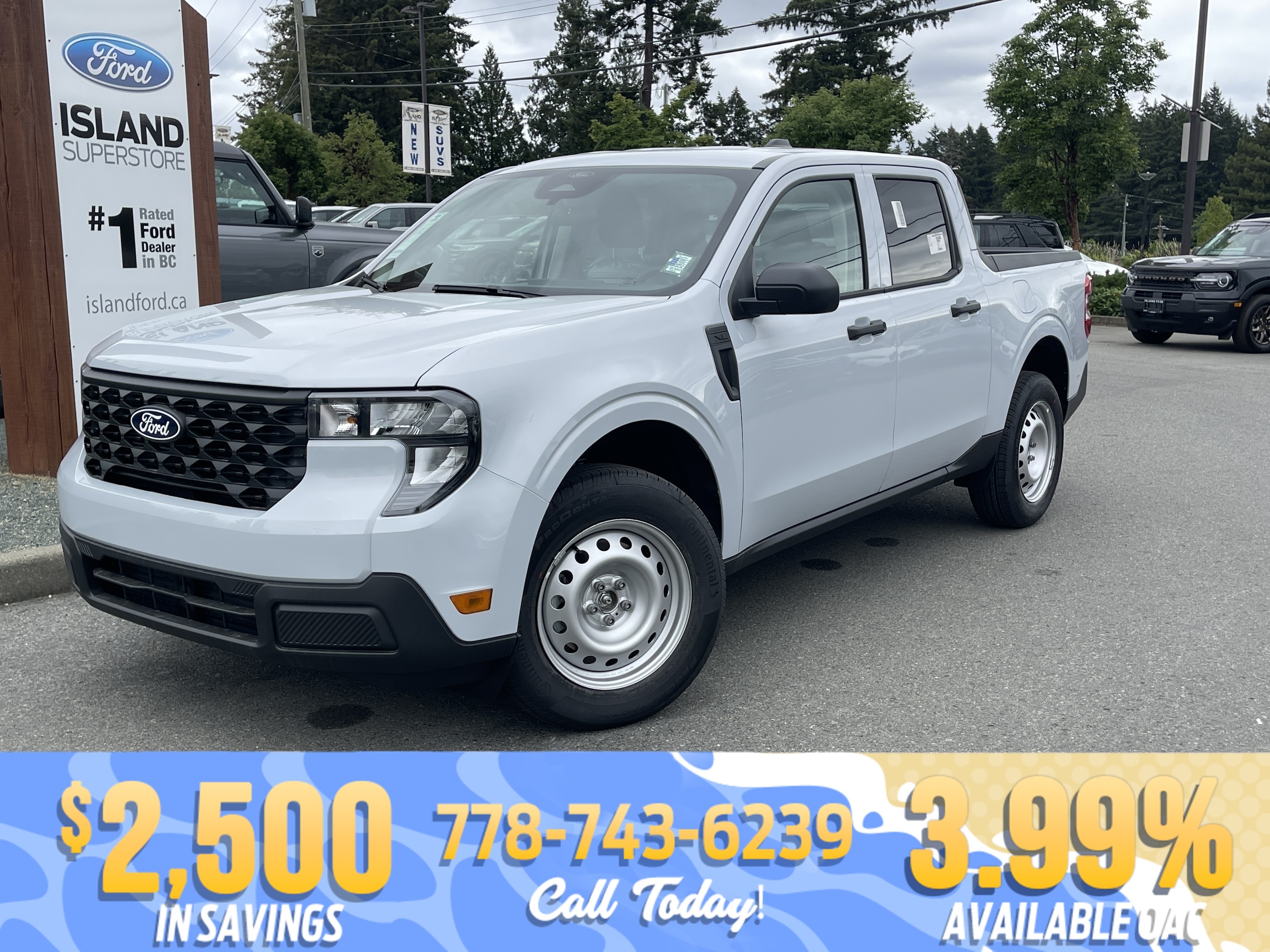 White 2026 Ford Maverick Pickup Truck Front-Wheel Drive Automatic