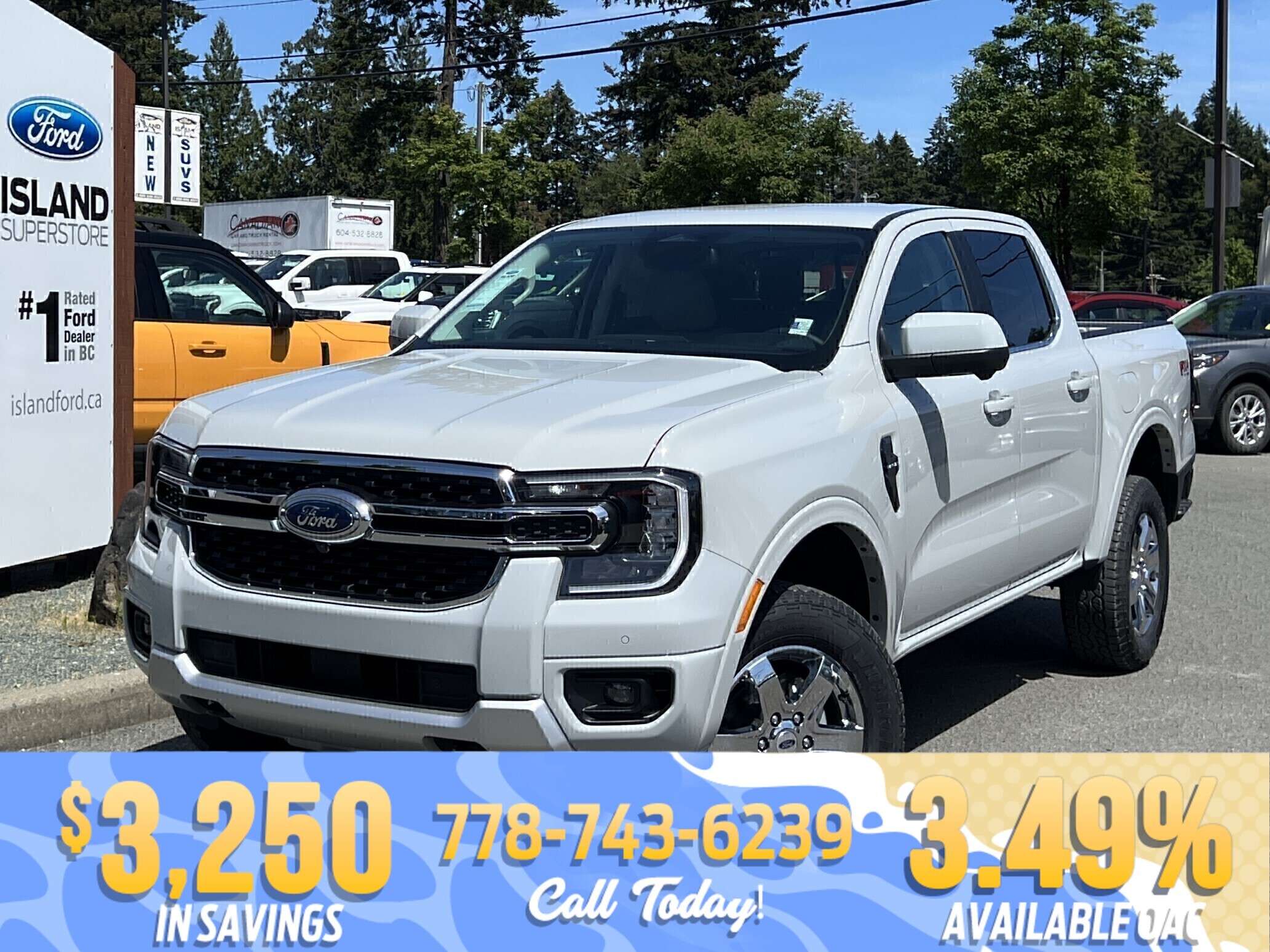 Gray 2026 Ford Ranger Pickup Truck Four-Wheel Drive Automatic