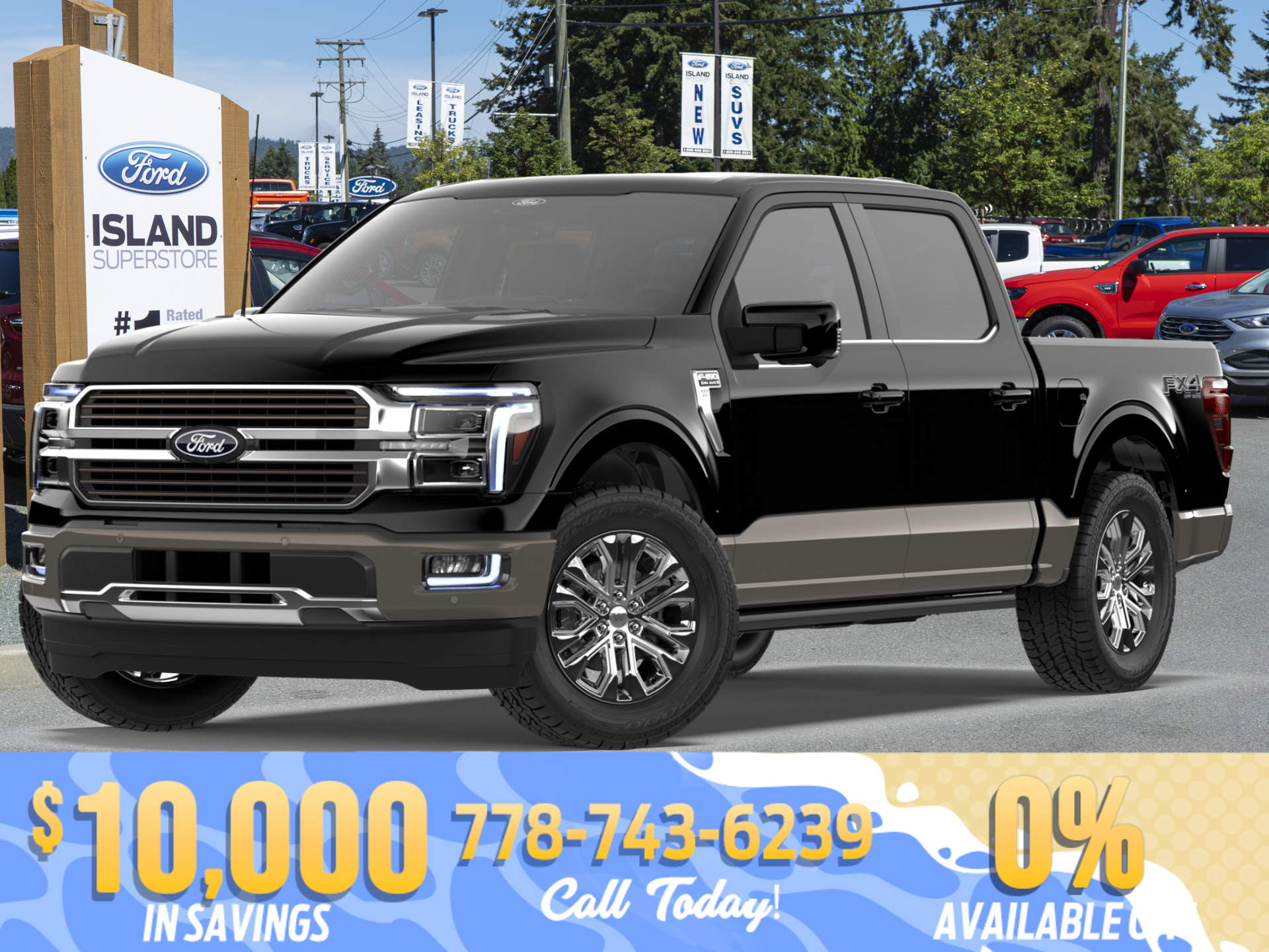 Black 2026 Ford F-150 Pickup Truck Four-Wheel Drive Automatic