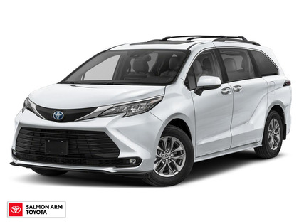 White 2026 Toyota Sienna Minivan Front-Wheel Drive Continuously Variable Transmission