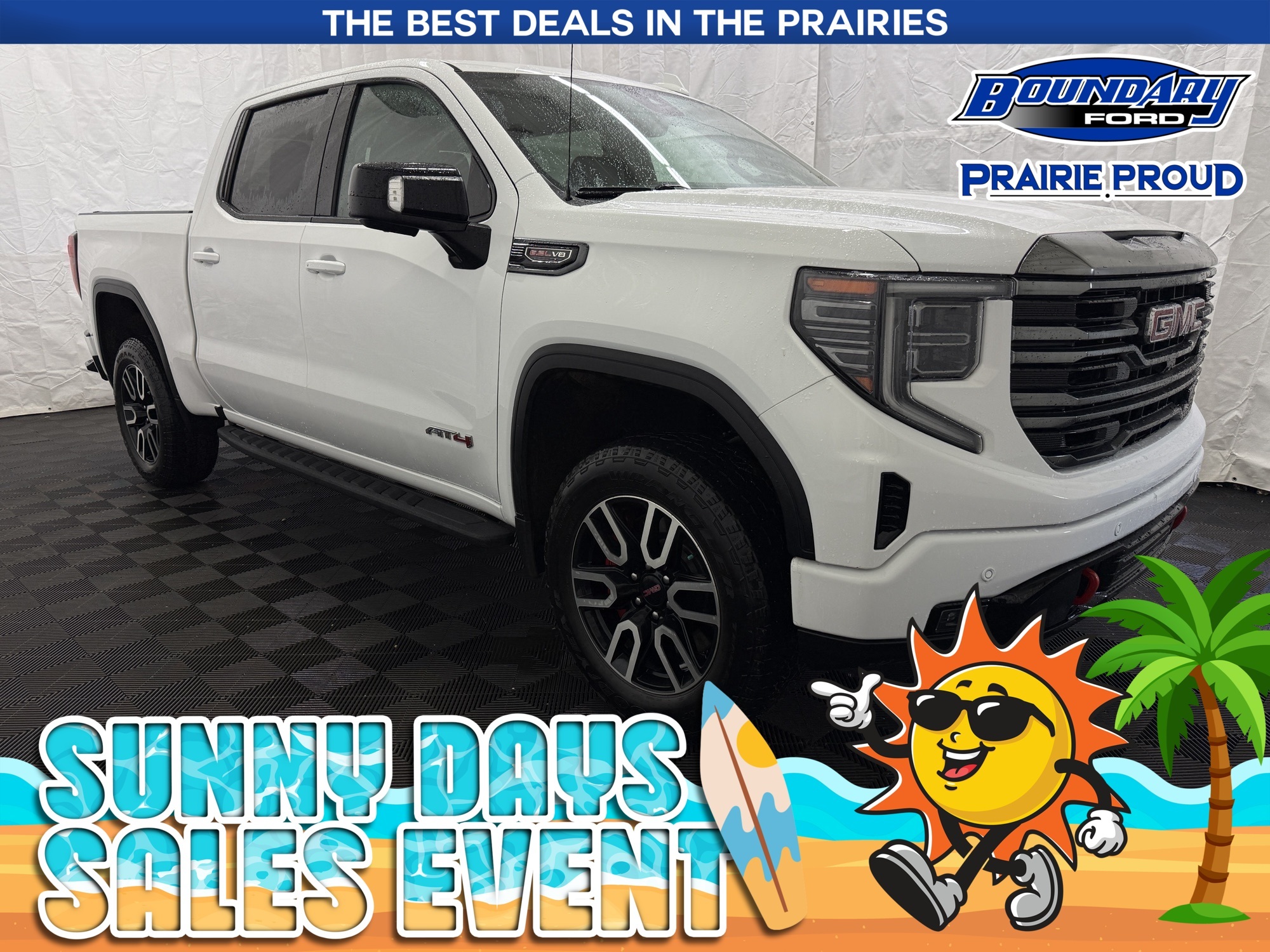 White 2023 GMC Sierra 1500 Pickup Truck Four-Wheel Drive Automatic