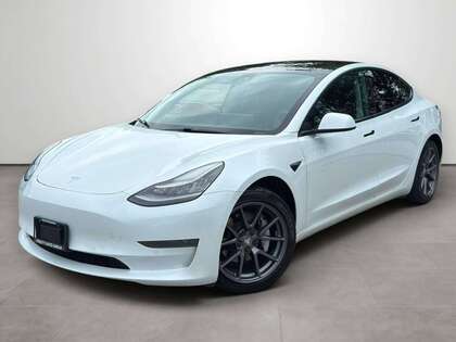 White 2021 Tesla Model 3 Sedan Rear-Wheel Drive Automatic