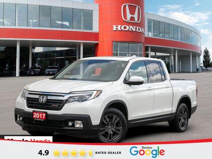 White 2017 Honda Ridgeline Pickup Truck All-Wheel Drive Automatic