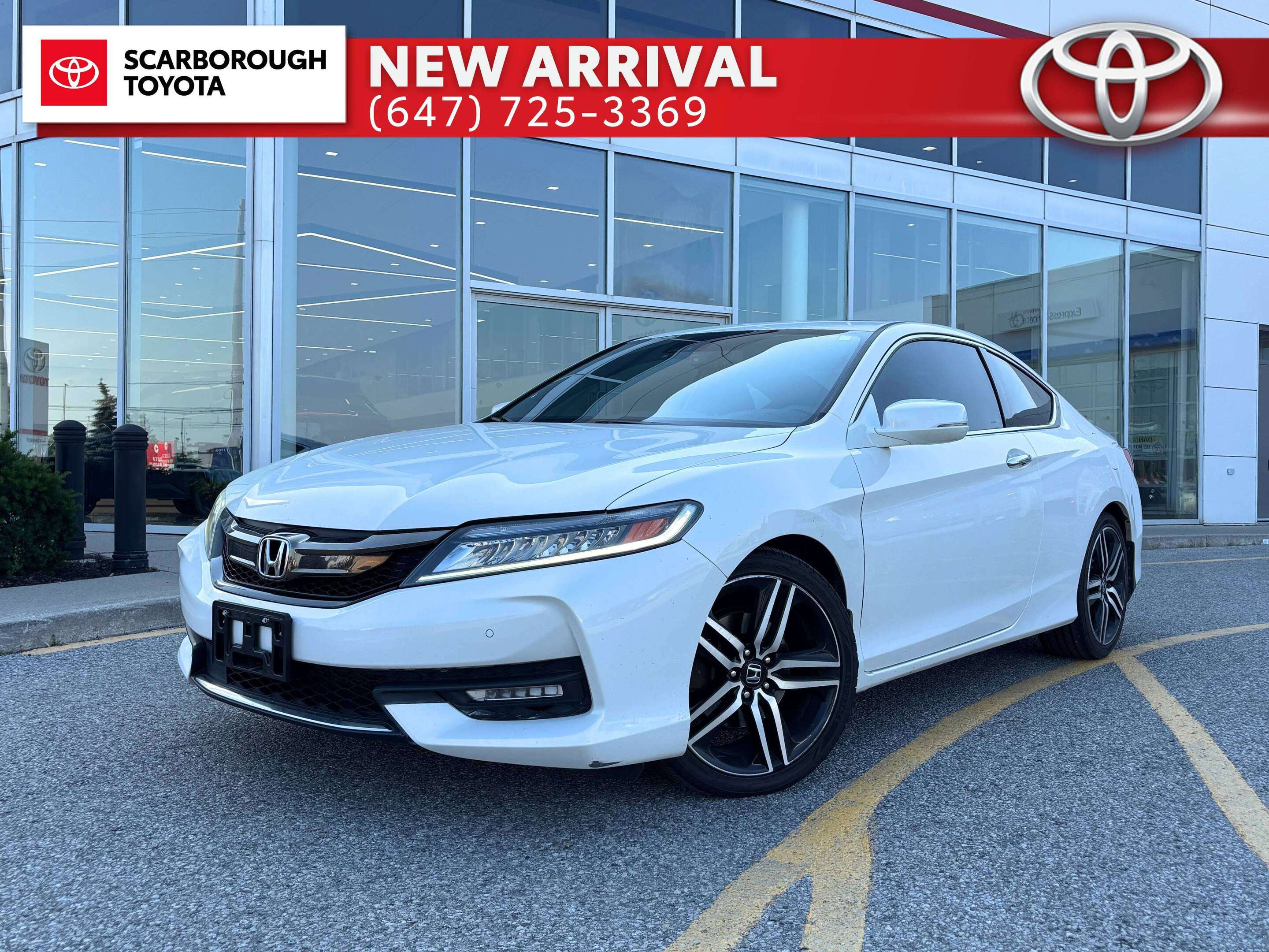 White 2016 Honda Accord Coupe Coupe Front-Wheel Drive 6-Speed Automatic