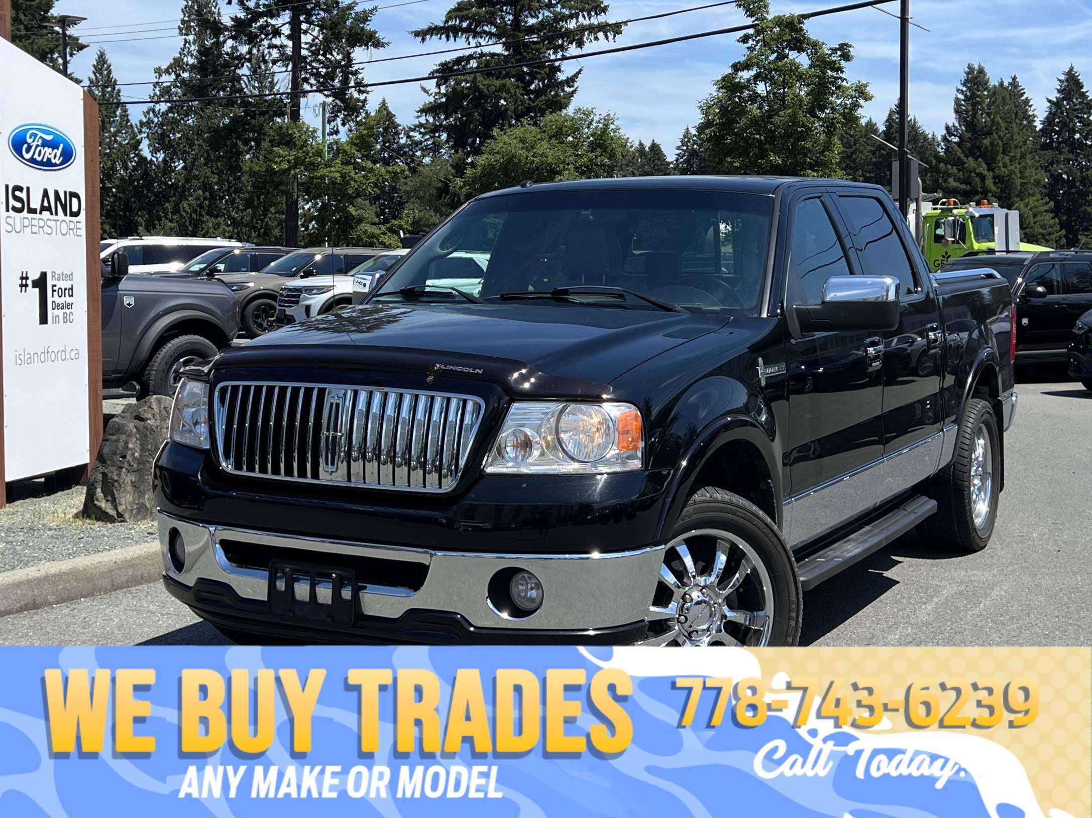 Black 2006 Lincoln Mark LT Pickup Truck Four-Wheel Drive Automatic