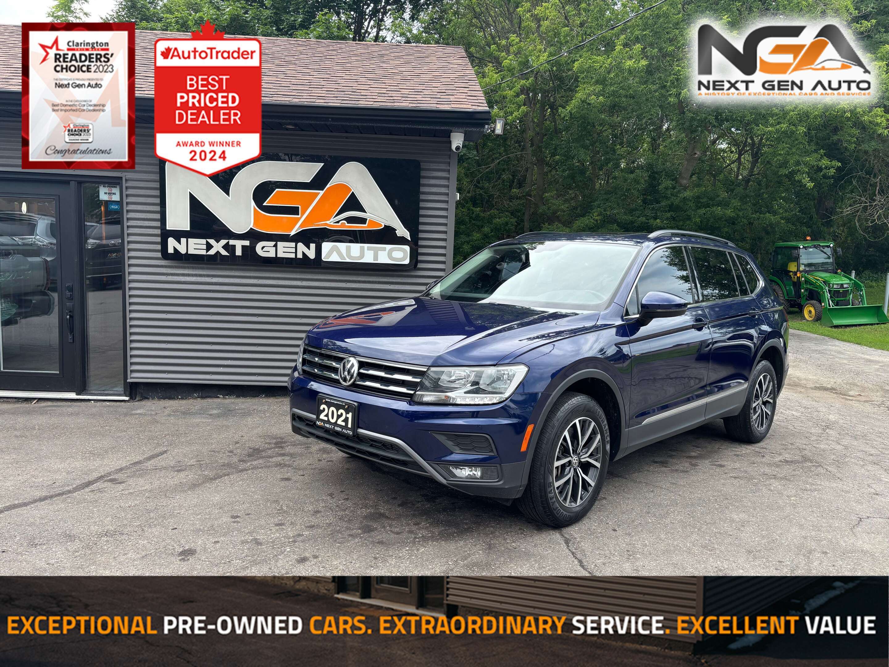 Blue 2021 Volkswagen Tiguan SUV / Crossover