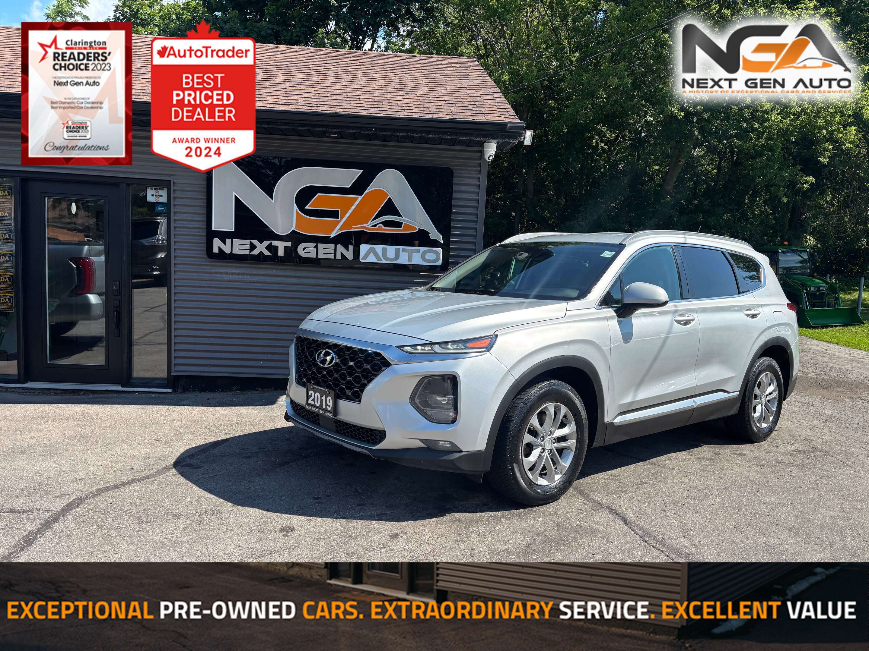 Silver 2019 Hyundai Santa Fe SUV / Crossover